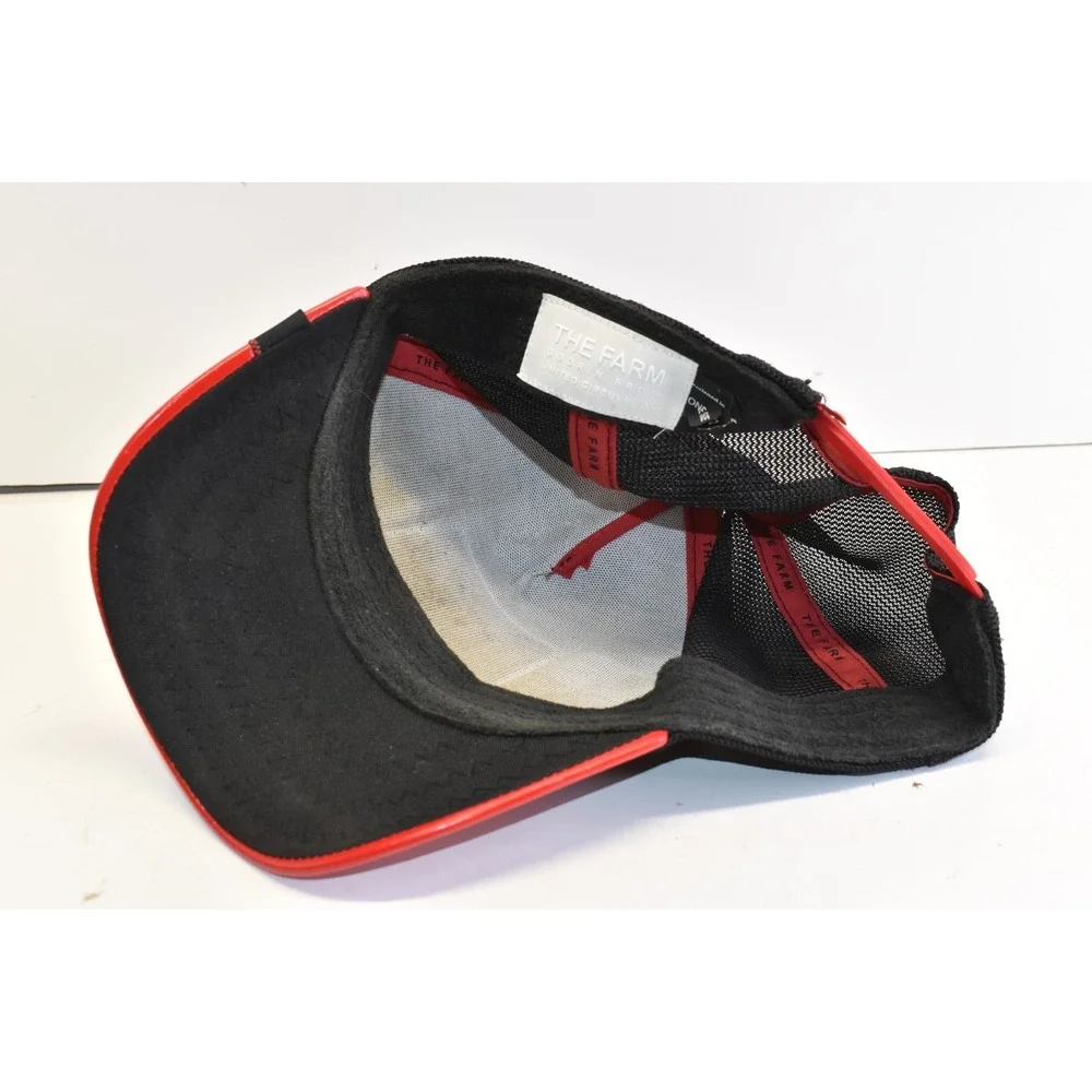 Goorin Bros The Farm Limited Circulation Snapback Hat GOAT Red/Black Pleather - Picture 5 of 6